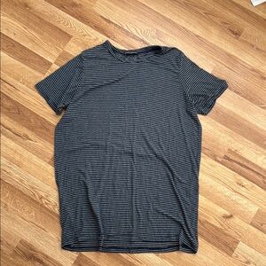 Brandy Melville blue white stripe Short Sleeve Tee